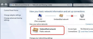 unidentified network